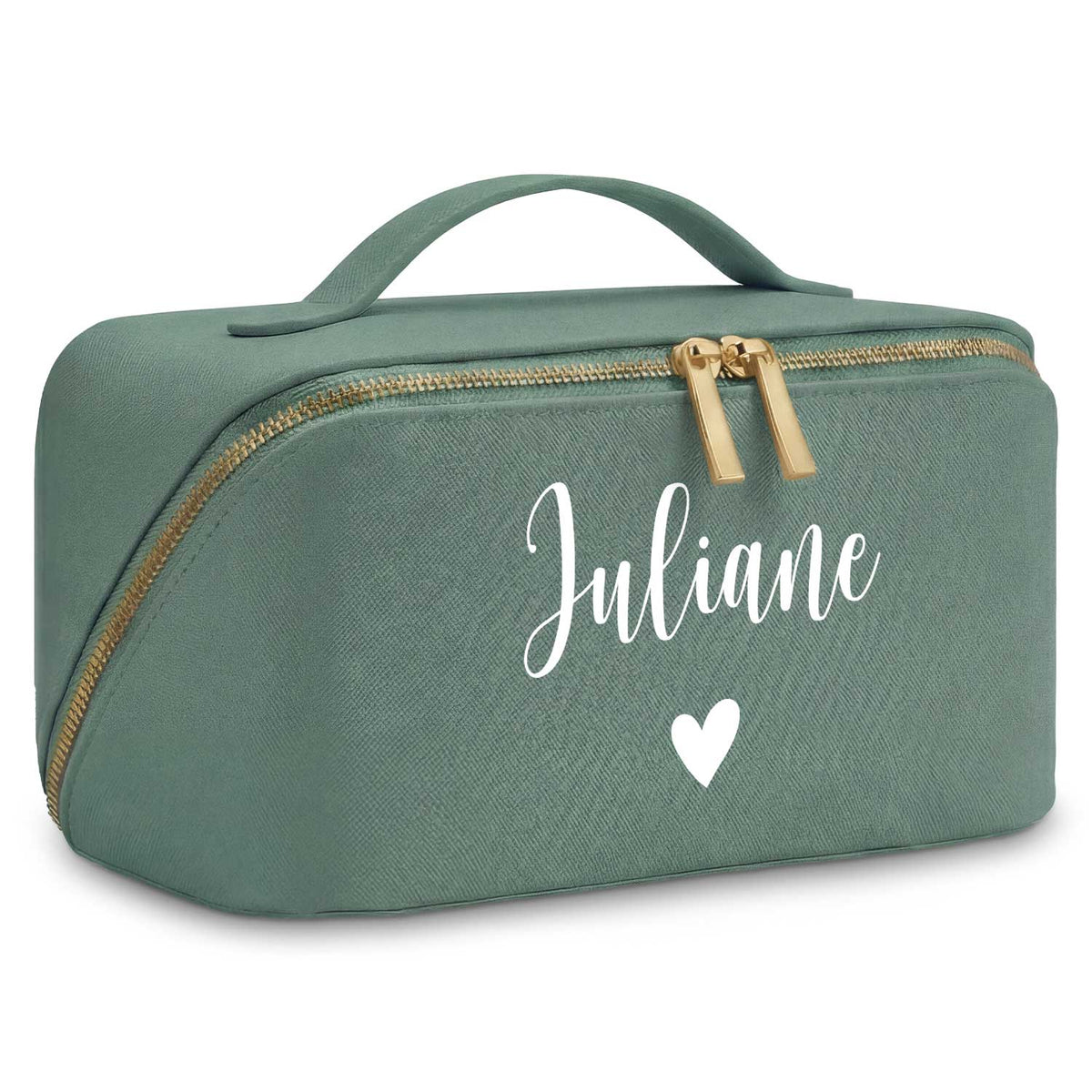 Personalisierte Kosmetiktasche mit Namen – eckig, 6 Farben