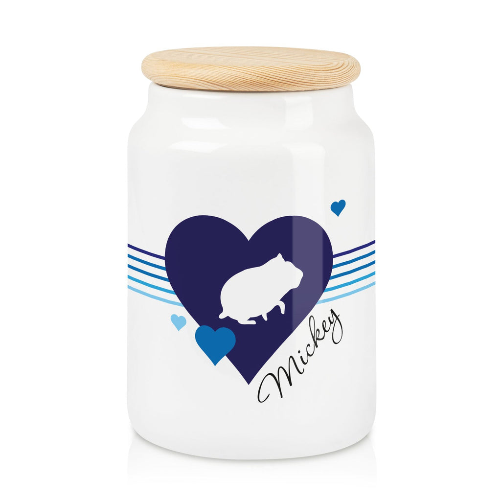 Personalisierte Leckerlidose mit Namen – Herz-Silhouette, 650 ml