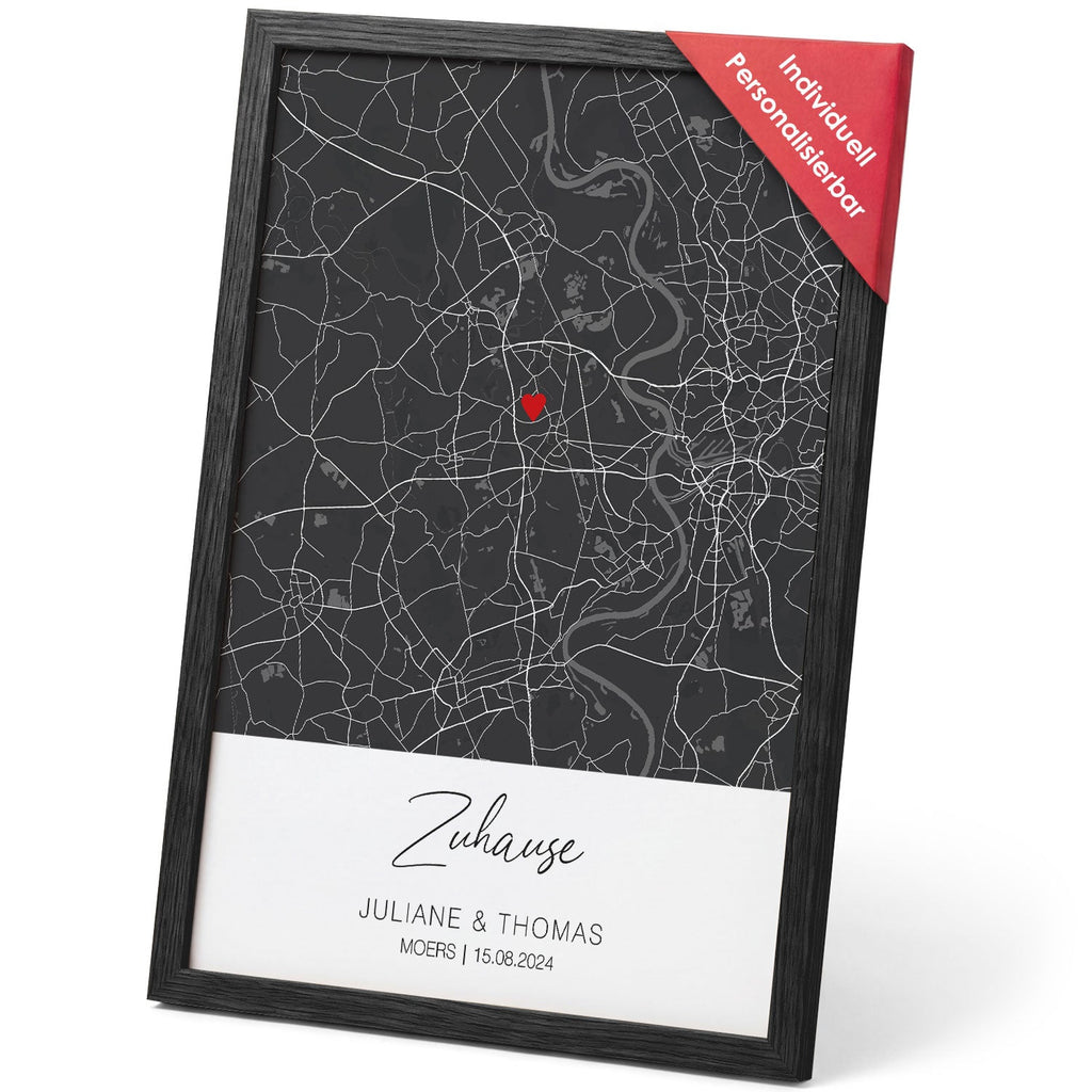 Personalisiertes Poster - Zuhause - Personalisiertes Geschenk