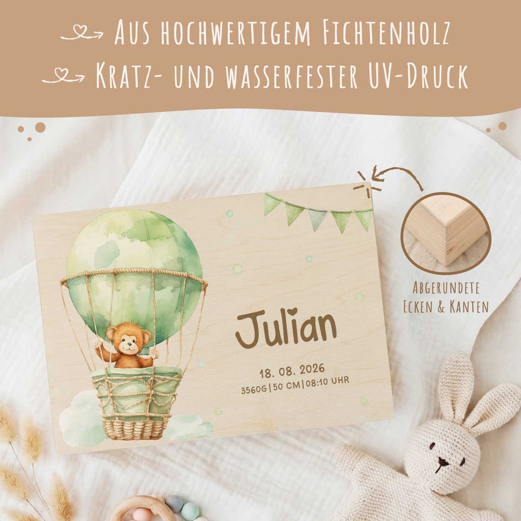 Erinnerungskiste für Kinder mit UV-Druck - Ballon