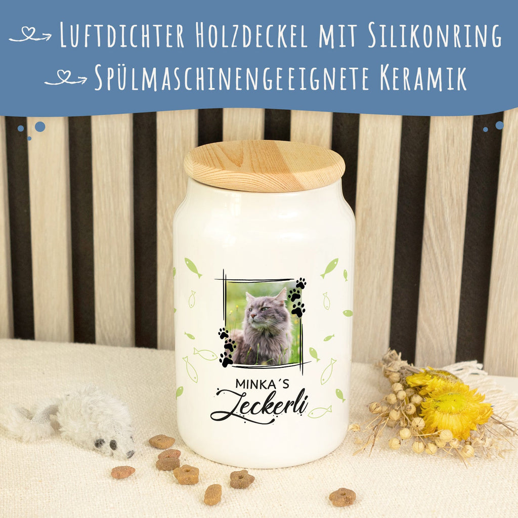 Personalisierte Leckerlidose mit Foto und Namen, 650 ml