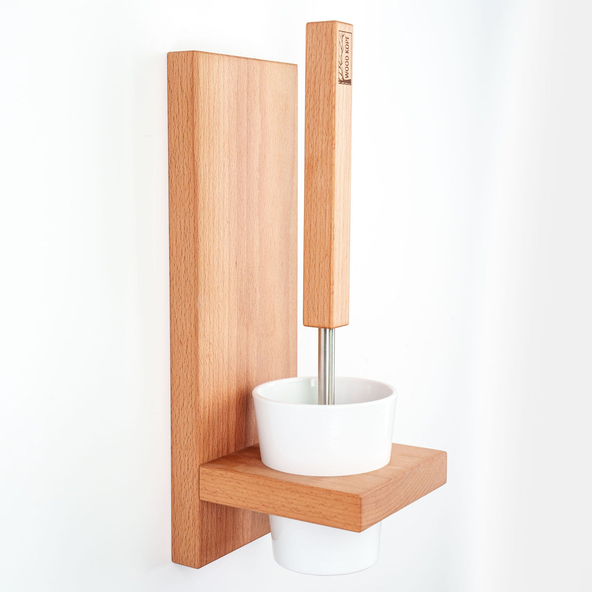 LARA WC-Bürstenhalter aus Holz – zur Wandmontage