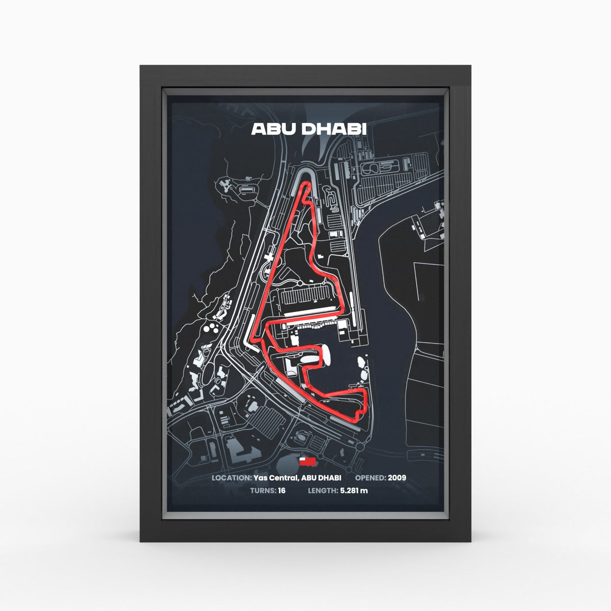 Yas Marina – Abu Dhabi 3D-Rennstreckenbild