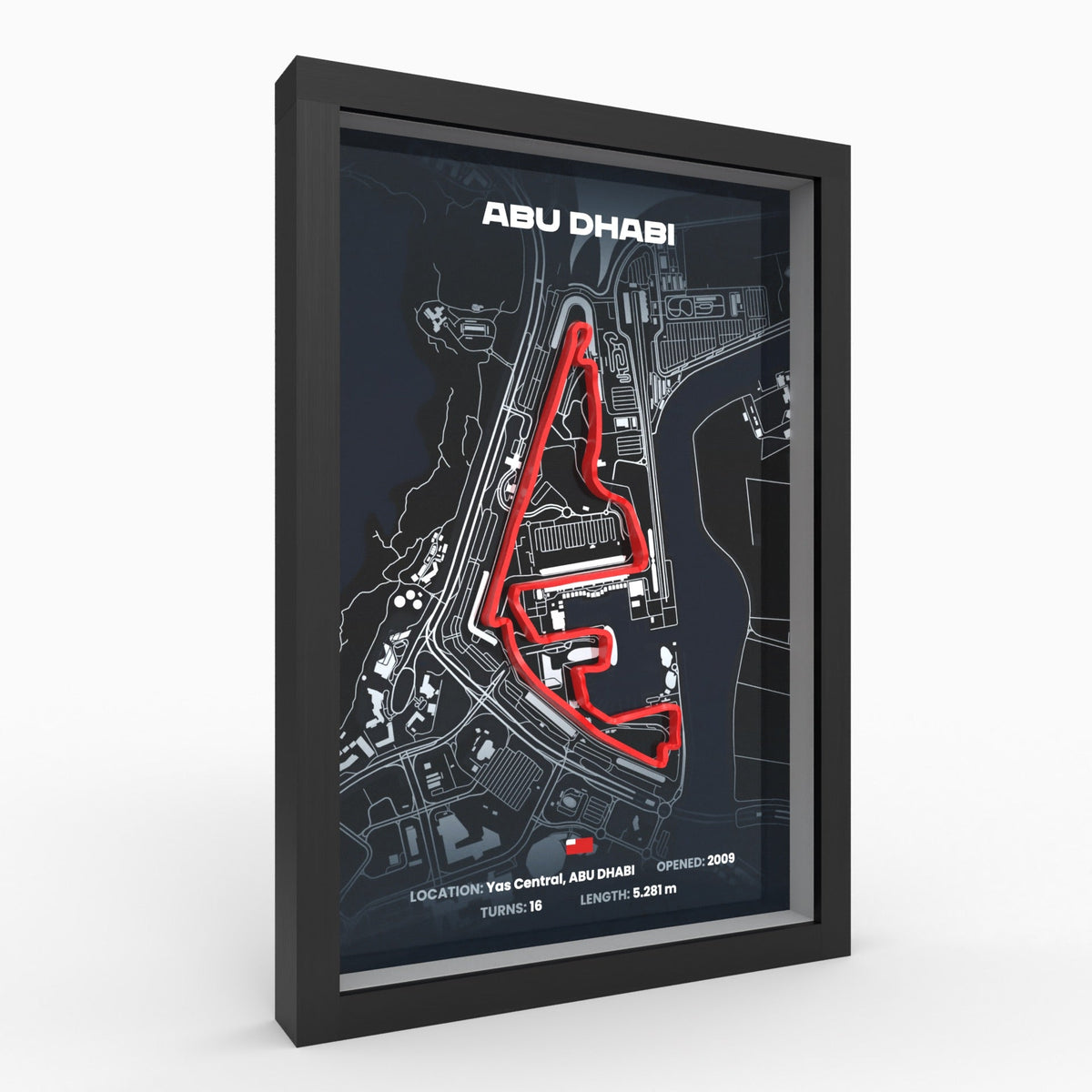 Yas Marina – Abu Dhabi 3D-Rennstreckenbild