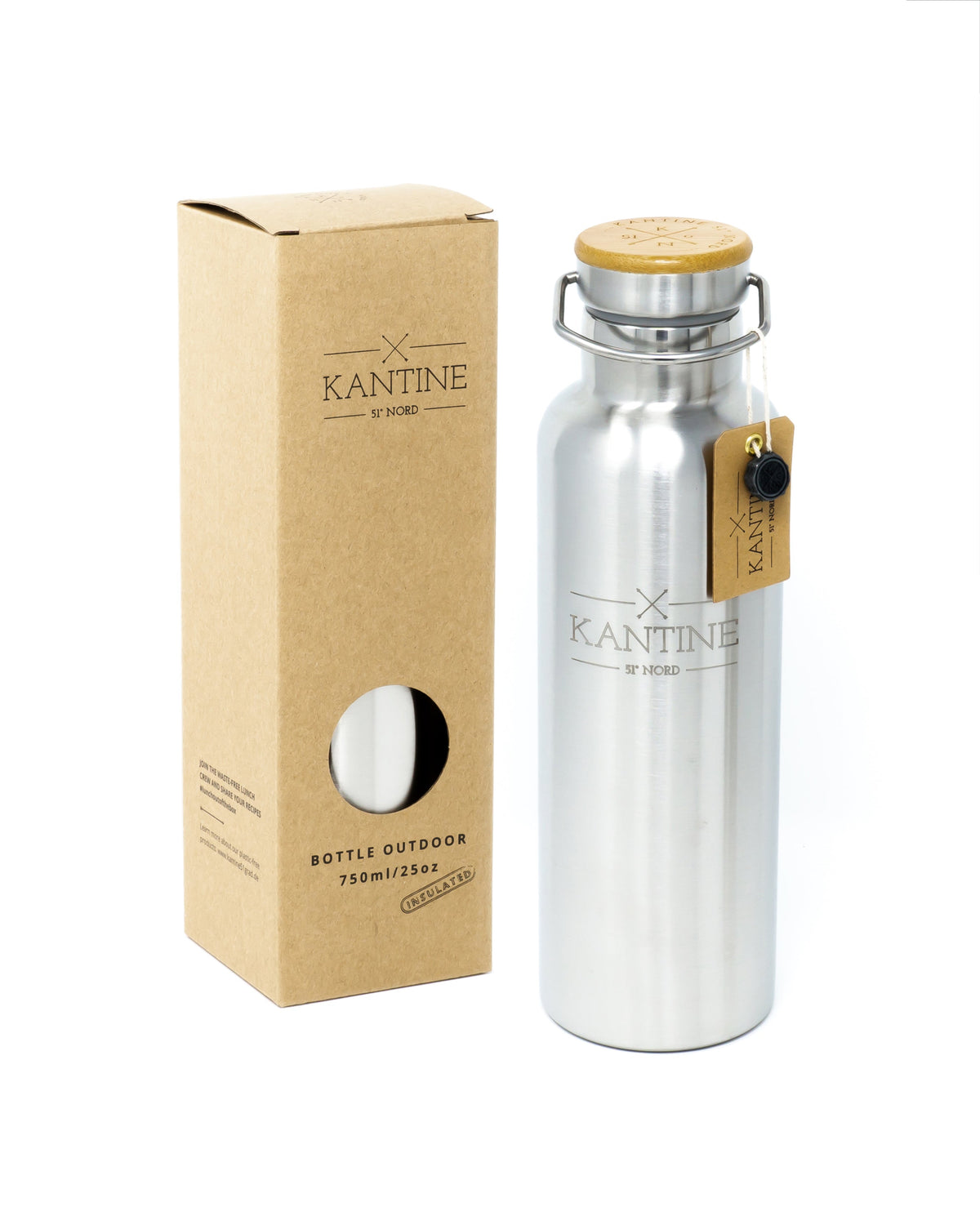 Outdoor-Isolierflasche aus Edelstahl – 750 ml