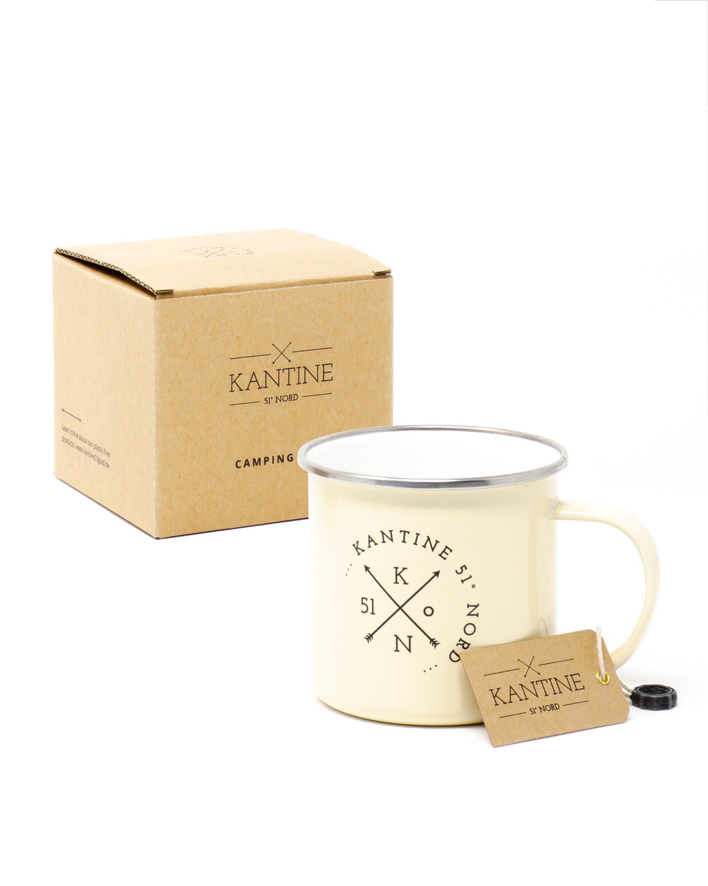 Camping-Tasse aus Emaille – 450 ml