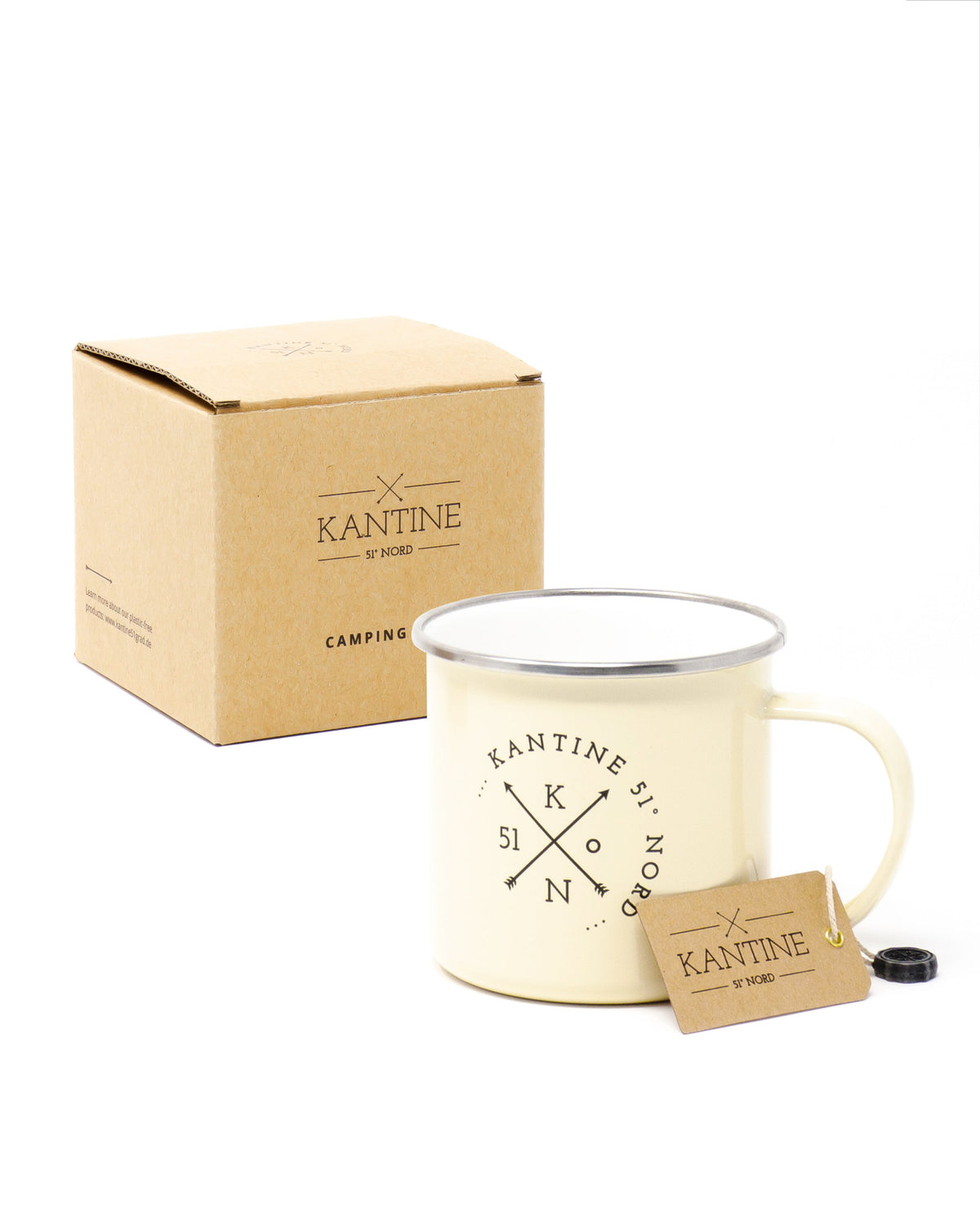 Camping-Tasse aus Emaille – 450 ml