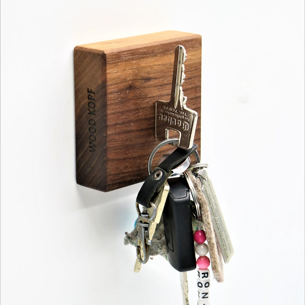 Magnethalter CUBE aus Holz – 3er- oder 4er-Set