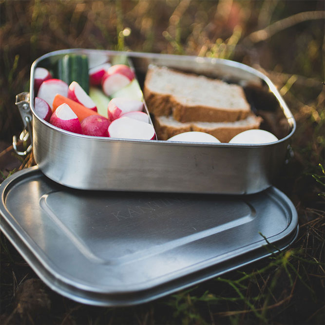 Classic XL Edelstahl-Lunchbox mit Trennsteg – 1.400 ml