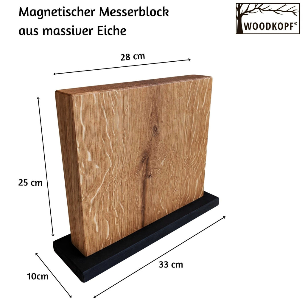 Magnetischer Messerblock aus Holz – mit oder ohne 5 Messer