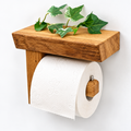 CULTUS Toilettenpapierhalter aus Eiche mit Ablage