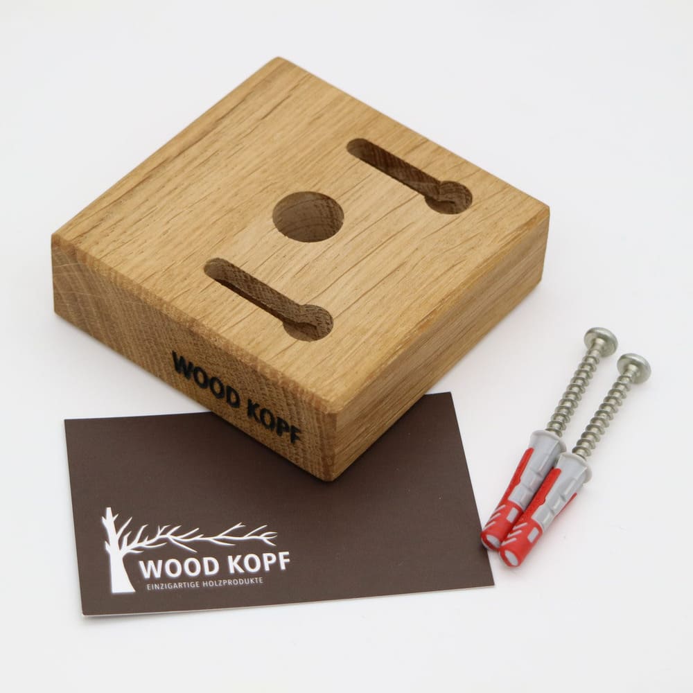 Magnethalter CUBE aus Holz – 3er- oder 4er-Set