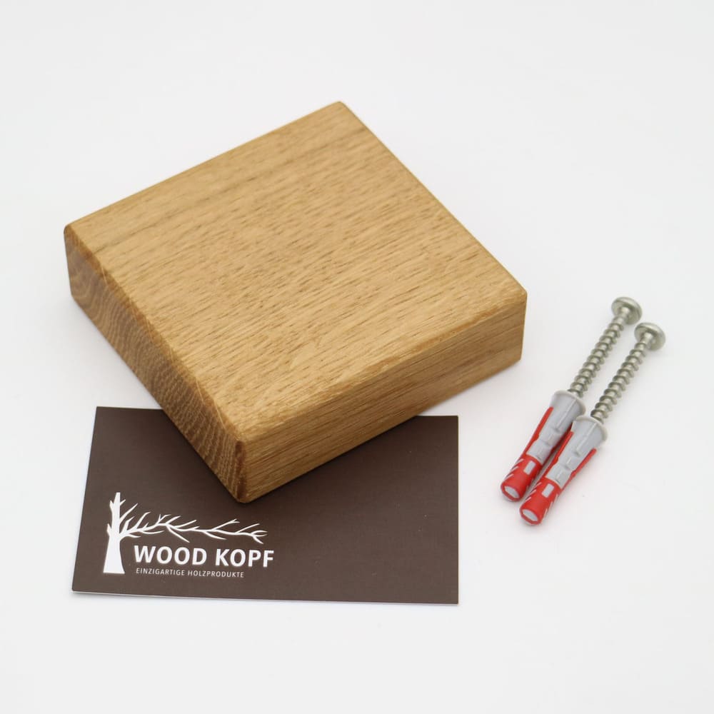 Magnethalter CUBE aus Holz – 3er- oder 4er-Set