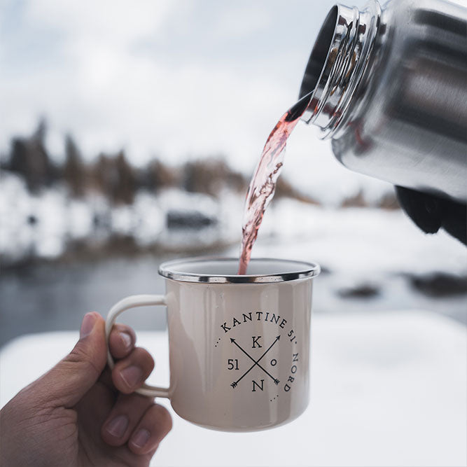 Camping-Tasse aus Emaille – 450 ml