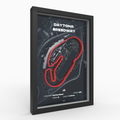 Daytona – 3D-Rennstreckenbild hinter Glas
